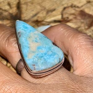 Caribbean Larimar Ring Size 7